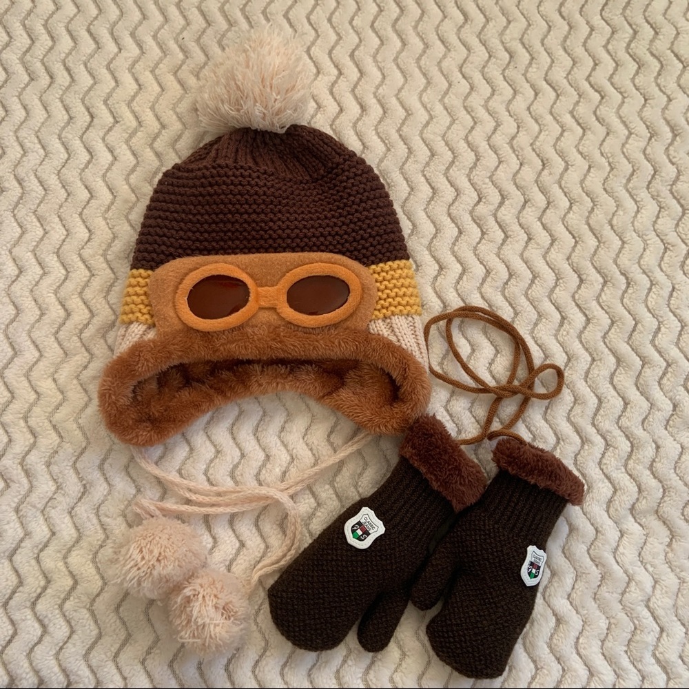 Aviator Crochet Beanie